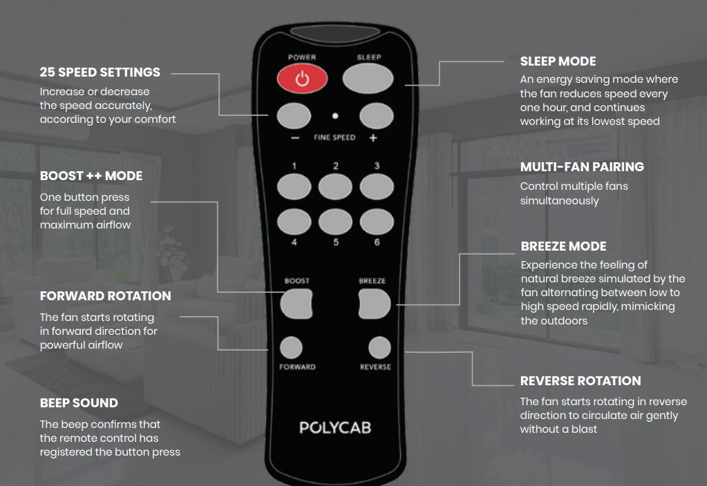 ZOOMER PRIME BLDC - Sweep Size 1200 mm