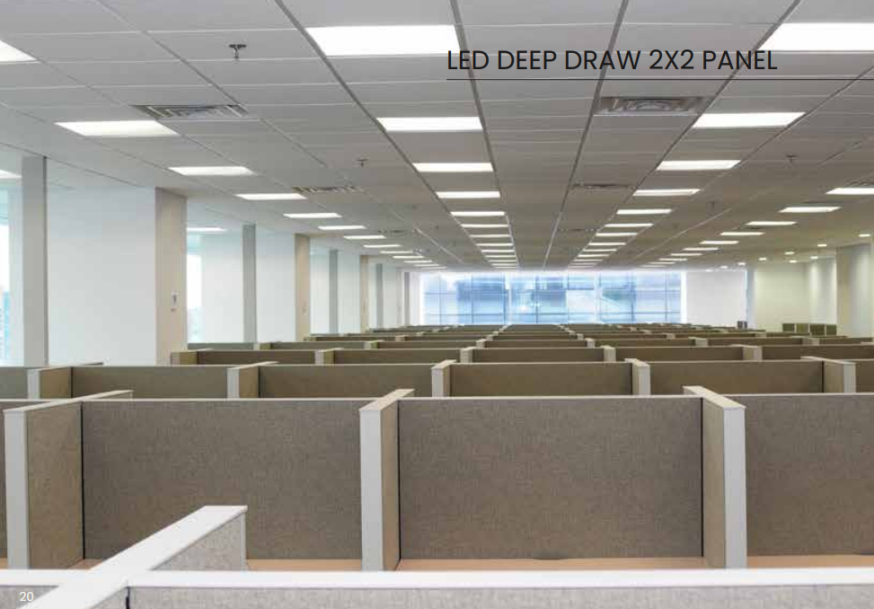 LED DEEP DRAW 2x2 PANEL - 36W COOL WHITE/NEUTRAL WHITE/WARM WHITE