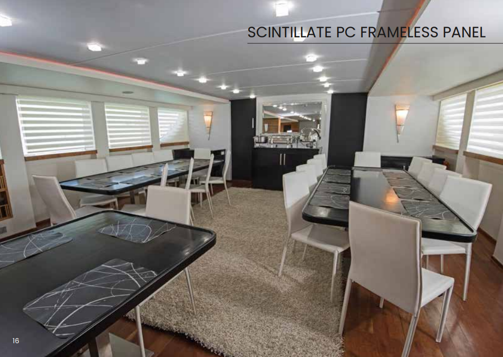 SCINTILLATE PC FRAMELESS PANEL