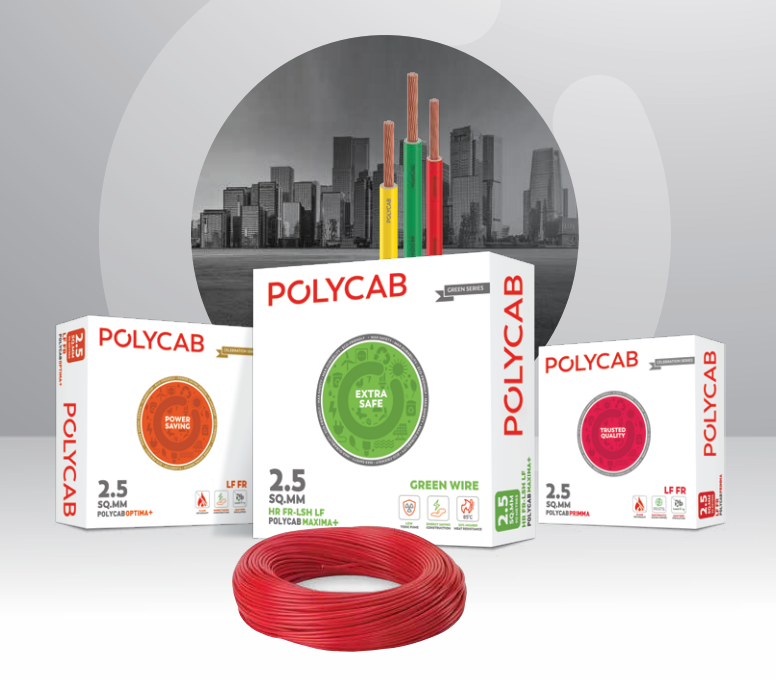 POLYCABMAXIMA+ Green Wire HR FR-LSH LF EXTRA SAFE, LOW SMOKE WIRES